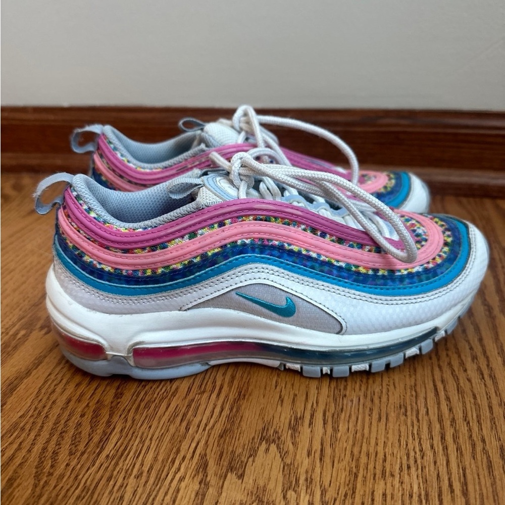 Nike Air Max 97 SE Shoes Girls Size 3.5Y ‘Bright Colors’